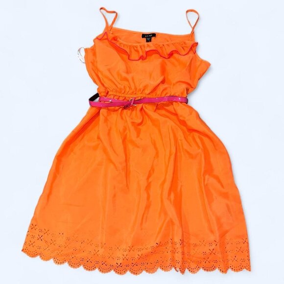 Snap Bright Orange Dress - Picture 1 of 4